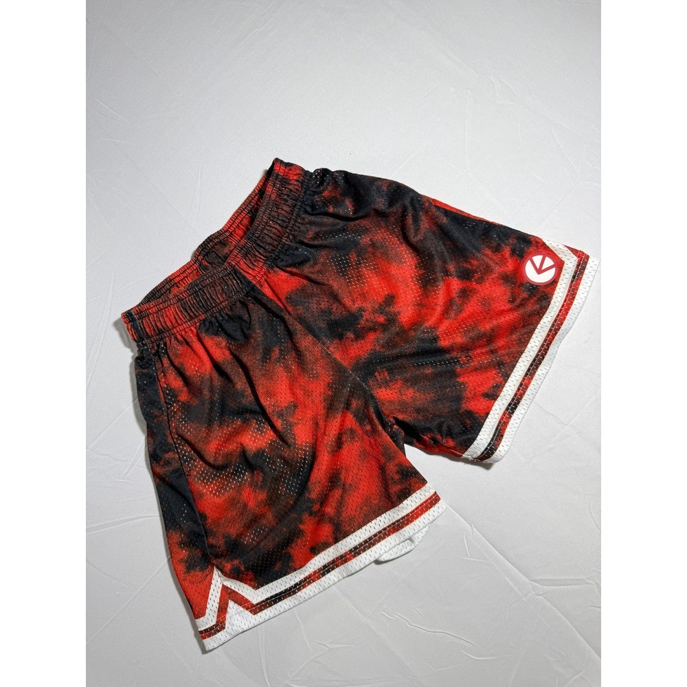 Ethika Buzzer Beater Basketball Shorts Mens S Red Black Mesh Athletic